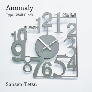 Anomaly Wall Clock 2020　酸洗鉄