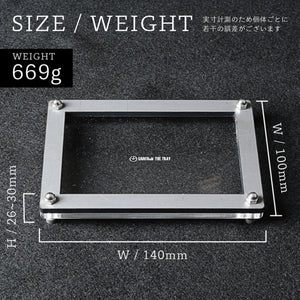 Joint Series Tray　BOTTOM：黒皮鉄、TOP：酸洗鉄