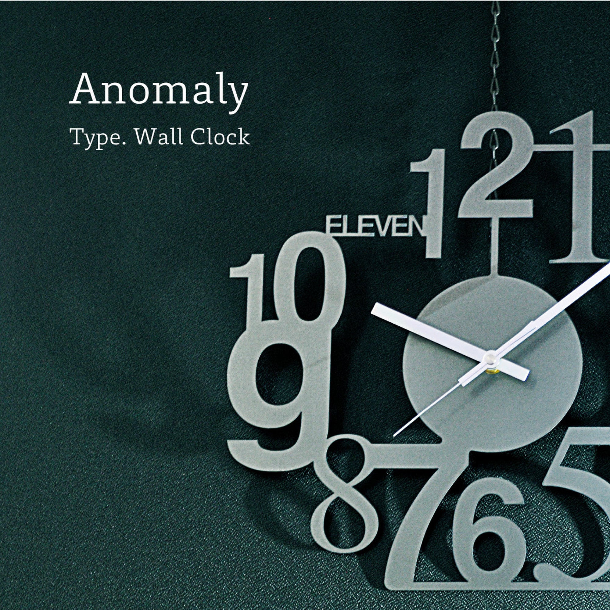 Anomaly Wall Clock 2020　黒皮鉄