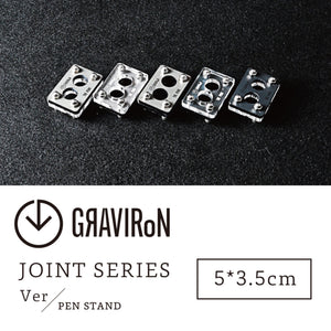 Joint Series PEN STAND　BOTTOM：黒皮鉄、TOP：アクリル