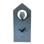 Load image into Gallery viewer, Bird Clock ミミズク　酸洗鉄
