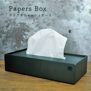 Papers Box　黒皮鉄