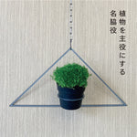 Load image into Gallery viewer, Hang Plants シリーズ Triangle 黒皮鉄
