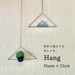 画像をギャラリービューアに読み込む, Hang Plants シリーズ Triangle 黒皮鉄
