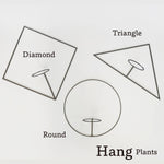 画像をギャラリービューアに読み込む, Hang Plants シリーズ Triangle 酸洗鉄
