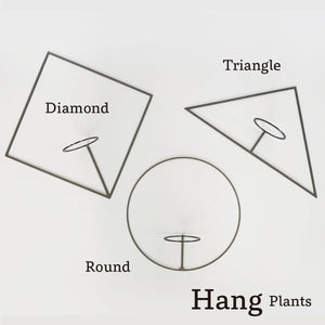 Hang Plants シリーズ Triangle 酸洗鉄
