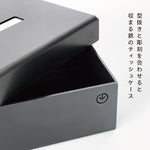 Load image into Gallery viewer, lid Box Tissue Case 酸洗鉄×酸洗鉄
