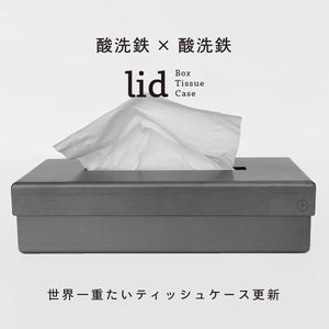 lid Box Tissue Case 酸洗鉄×酸洗鉄